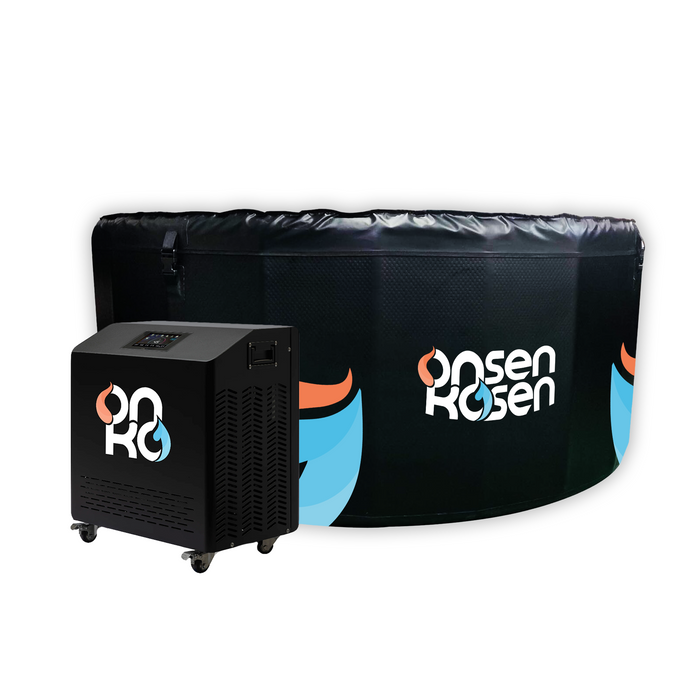 OnsenKosen-  Beppu 4 to 6 Person Group Therapy Tub with Pro 2HP Dual Chiller/Heater | OK2-IR200