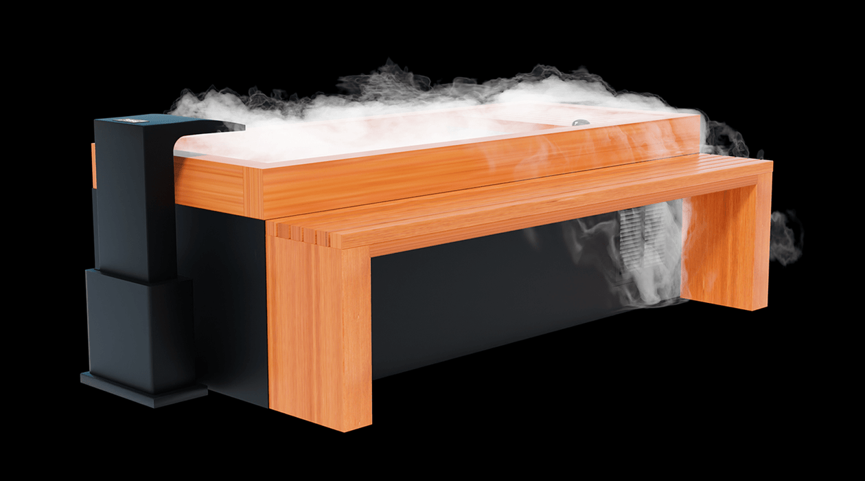 Medical Sauna - Frozen 9™ Cold Plunge | Commercial: Heavy Duty + Accessories Kit +  Essential Oil Infuser & Steam Generator